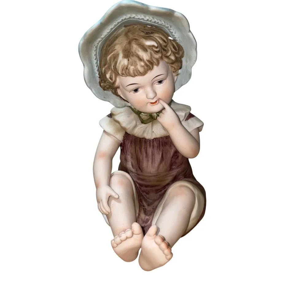 1960s Vintage Bisque Piano Baby Babies Figurine 6162 Design‎ Registered
